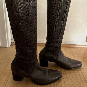 Vero Cuoio Soft Leather Vintage Knee High Boots